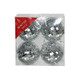10cm Silver Mirror Balls (4)