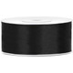 Black Satin Ribbon - 25mm x 25m (1)