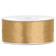 Light Gold Satin Ribbon - 25mm x 25m (1)