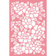 Floral peony design stencil, made by Crafter's Companion.