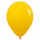 A 12" Honey Yellow latex balloon, manufactured by Sempertex.