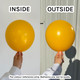 24" Fashion Honey Yellow Sempertex Latex Balloons (3)