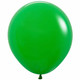 An 18" Shamrock Green latex balloon, manufactured by Sempertex.