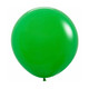 A 24" Shamrock Green latex balloon, manufactured by Sempertex.