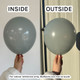 13" Standard Grey Gemar Latex Balloons (10)
