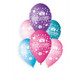 pink princess latex balloons for girl's birthday
