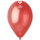 A 13” metallic red latex balloon, manufactured by Gemar.