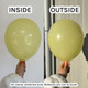 19" Standard Baby Yellow Gemar Latex Balloons (25)