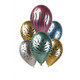 chrome latex balloons with animal print