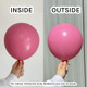 5" Standard Queen Pink Kalisan Latex Balloons (100)