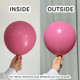 24" Standard Queen Pink Kalisan Latex Balloons (2)