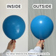 24" Standard Caribbean Blue Kalisan Latex Balloons (2)