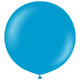 A 36" Standard Caribbean Blue Kalisan Latex Balloon manufactured by Kalisan!