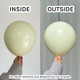 5" Macaron Pale Yellow Kalisan Latex Balloons (100)