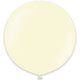A 36" Macaron Pale Yellow Kalisan Latex Balloon manufactured by Kalisan!