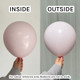 5" Macaron Pale Pink Kalisan Latex Balloons (100)