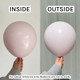 18" Macaron Pale Pink Kalisan Latex Balloons (25)