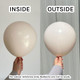 18" Macaron Pale Salmon Kalisan Latex Balloons (25)