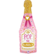 pink champagne bottle foil balloon