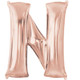 34 inch Rose Gold Letter N Foil Balloon (1)