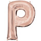 34 inch Rose Gold Letter P Foil Balloon (1)