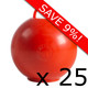 Bag of 75g Red Round Balloon Weights (25)