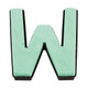 A Letter W Floral Foam Shape with Naylorbase backing!