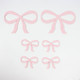 Baby Pink Line Art Acrylic Bows - Essentials Pack (6)