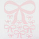 Baby Pink Line Art Acrylic Bows - Luxury Pack (12)