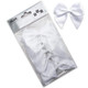 A pack of 6 White Satin Ribbon Bows, each one measuring 10cm!