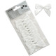 A pack of 12 White Satin Ribbon Bows, each one measuring 5cm!