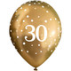 30th gold fizz latex balloons Oaktree