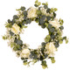 Eucalyptus and White Rose Wreath