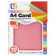 A pack of multicoloured pastel A4 sized card