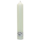 A 30cm tall ivory chapel candle.