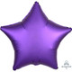 18" Purple Royale Satin Star Foil Balloon (1) - UNPACKAGED