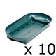 A set of 10 Green Plastic Dalton Bowls, manufactured by Oasis!