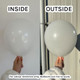 6” standard white g-link latex balloons