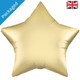 A gold coloured star shaped foil balloon manufactured by Oaktree UK