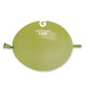 6” standard green olive g-link latex balloons