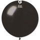 31" metallic black latex balloon gemar