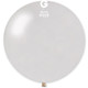 31” metallic white latex balloon Gemar