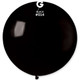 31” standard black latex balloon