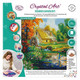 A Enchanting Water Mill Crystal Art Kit, featuring a design of a springtime forest!