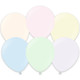 A pack of 25 18" Macaron Pale Assorted Kalisan Latex Balloons!