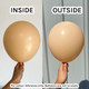24" Pastel Matte Malibu Peach Sempertex Latex Balloons (3)