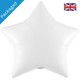 Oaktree 36" white star foil balloon.