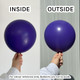 160 Standard Violet Kalisan Nozzle Up Entertainer Balloons (50)