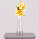 39cm Orange Stargazer Lily Pick