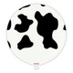 A 24 inch Safari Country Cow White Latex Balloon, manufactured by Kalisan!